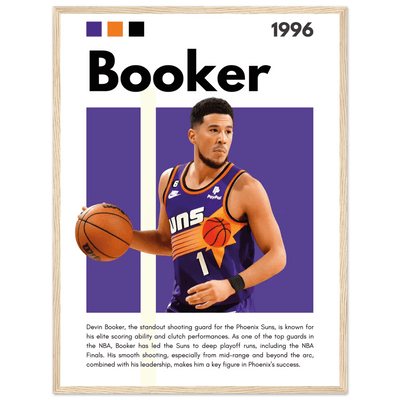 Devin Booker Phoenix Suns Modern Art Print - Vibrantwalls