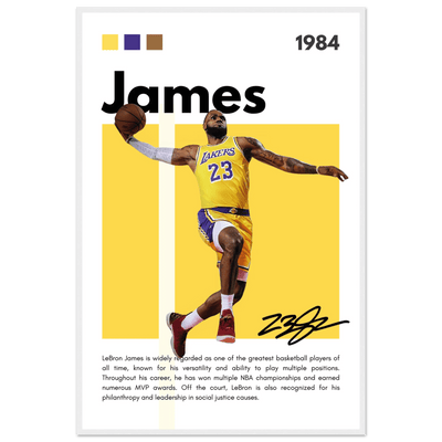 LeBron James King James Lakers Art Print - Vibrantwalls