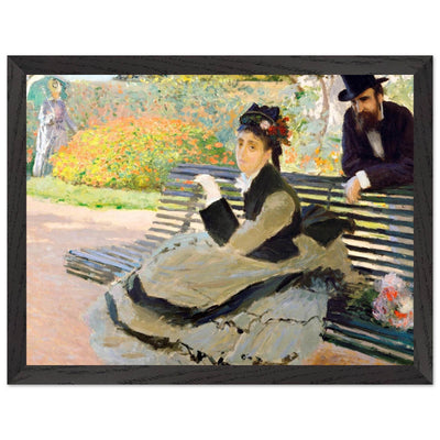Camille Monet Garden Bench Art – Exquisite Artwork for Garden Lovers - Vibrantwalls