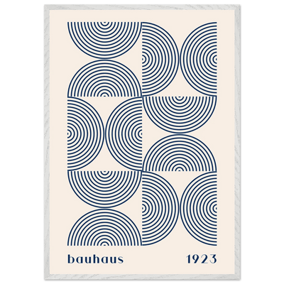 Bauhaus 1923 Navy & Beige - Vibrantwalls