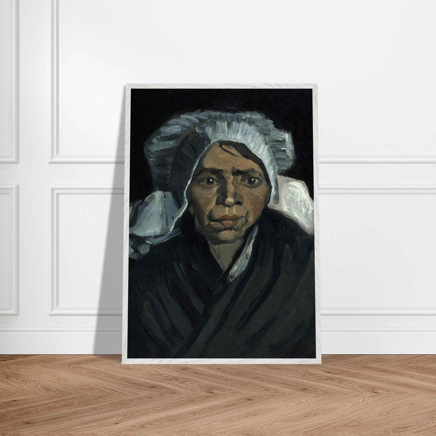 Peasant Woman Sculpture - Exquisite Head of a Peasant Woman Art Piece - Vibrantwalls