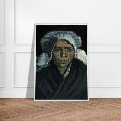 Peasant Woman Sculpture - Exquisite Head of a Peasant Woman Art Piece - Vibrantwalls