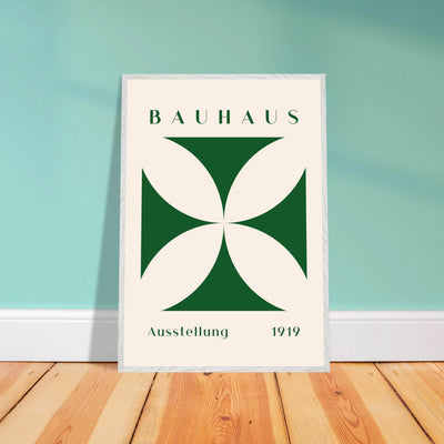 Deep Green Cream Bauhaus 1919 - Vibrantwalls