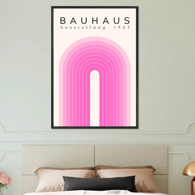 Bauhaus Pink Gradient Arch - Vibrantwalls