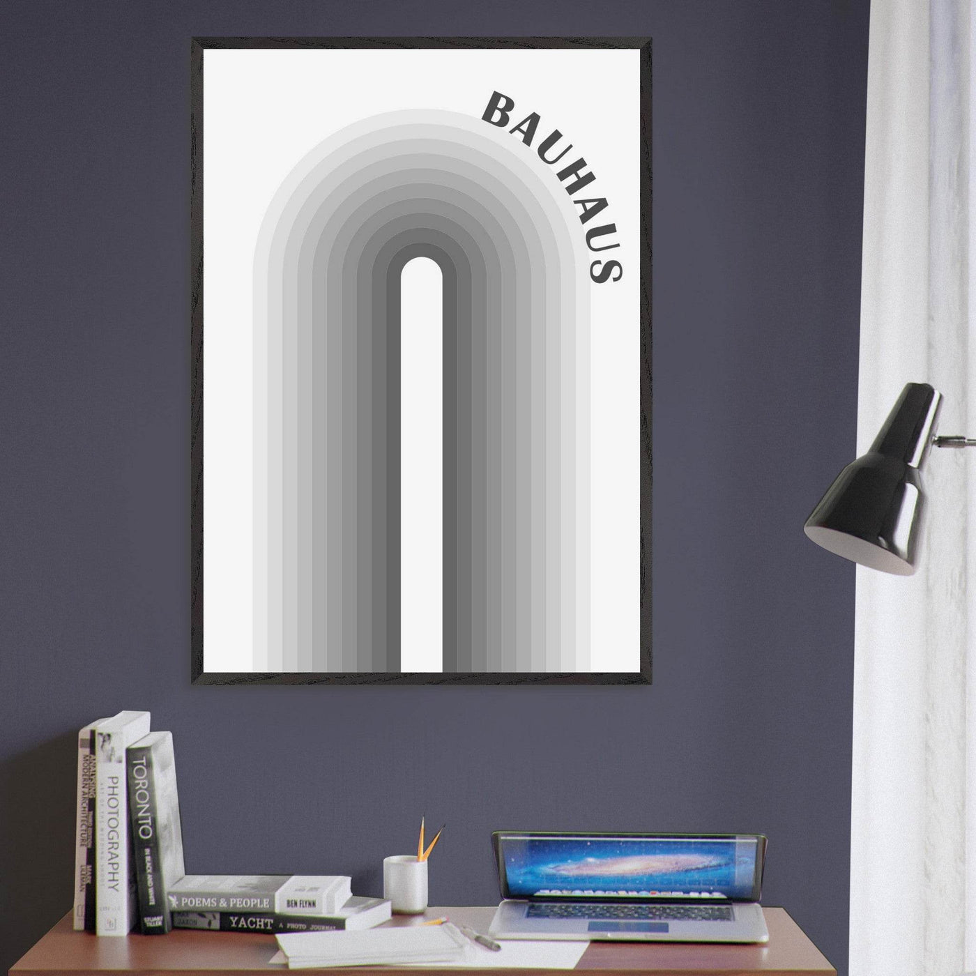 Bauhaus-Style Gradient Arch - Vibrantwalls