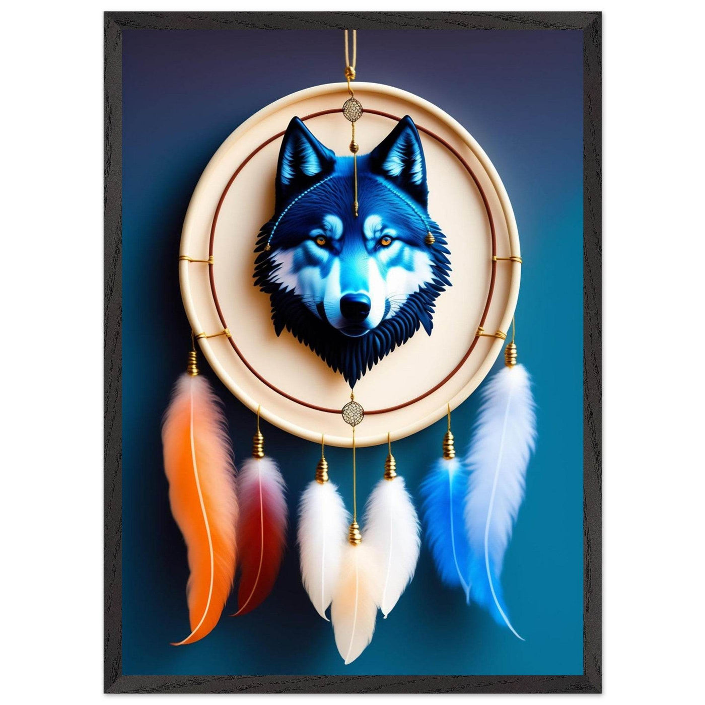 Mystic Wolf Dreamcatcher - Vibrantwalls