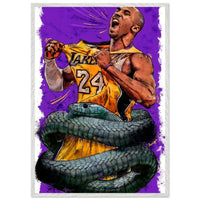 Kobe Bryant 'Black Mamba' Pop Art Poster – Eco-Friendly, Framed & Ready to Hang - Vibrantwalls