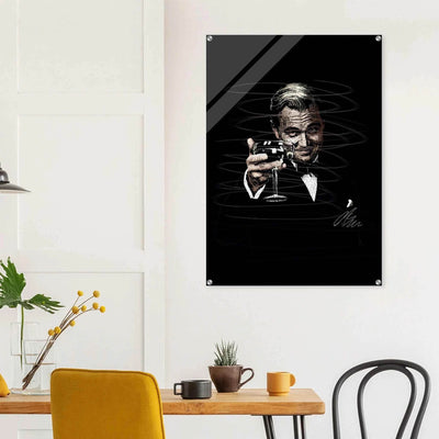 Gatsby Toast Acrylic Print – Iconic Sketch Art, Vibrant & Durable Wall Decor in Various Sizes - Vibrantwalls
