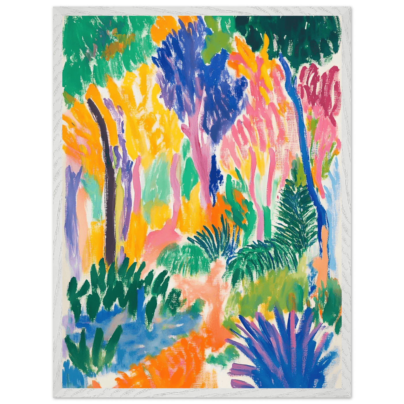 Abstract Foliage Art - Modern Wall Decor for Your Home - Vibrantwalls