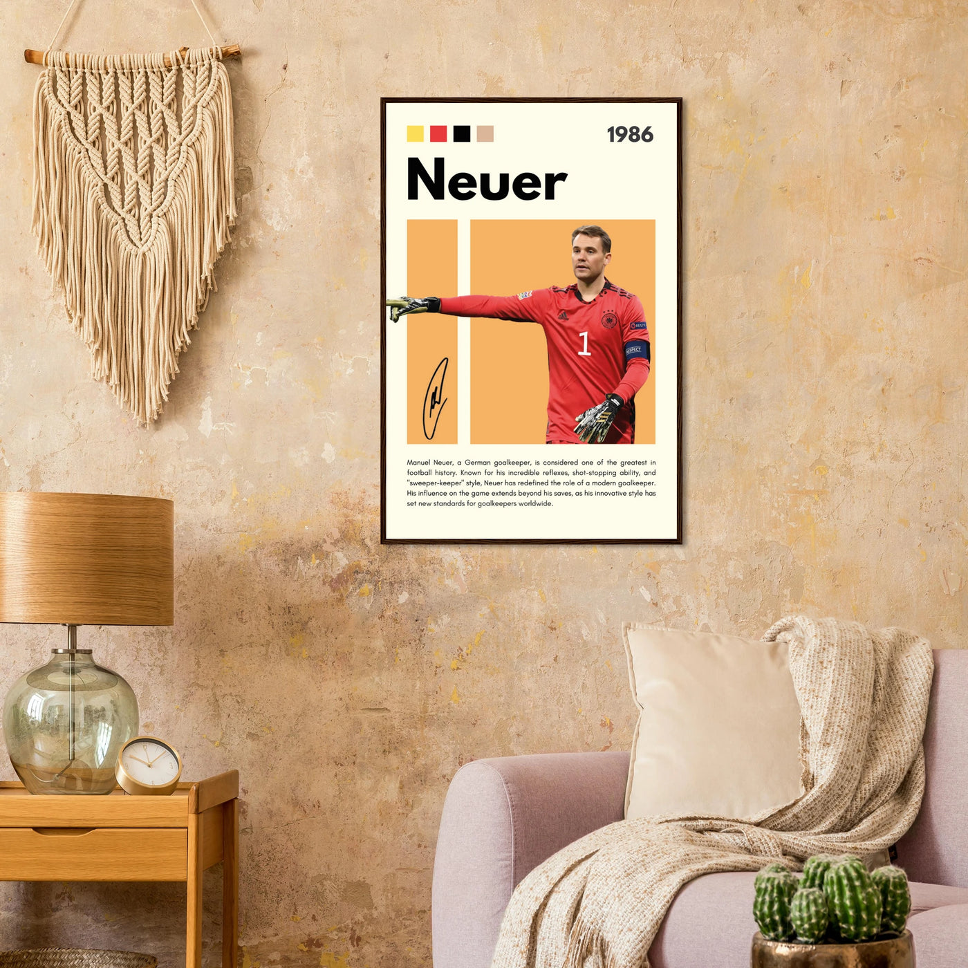 Manuel Neuer Goalkeeper Framed Football Legend Poster Vibrantwalls