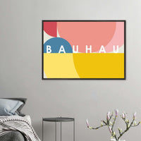 Bauhaus Style The Blue Tunnel Movement Design Poster Wall Art - Vibrantwalls
