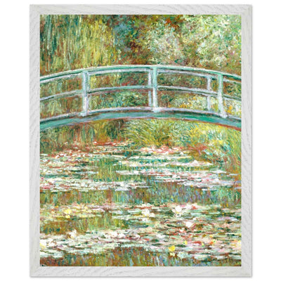 Bridge Over a Pond Art Print - Water Lilies Decorative Artwork for Your Space - Vibrantwalls