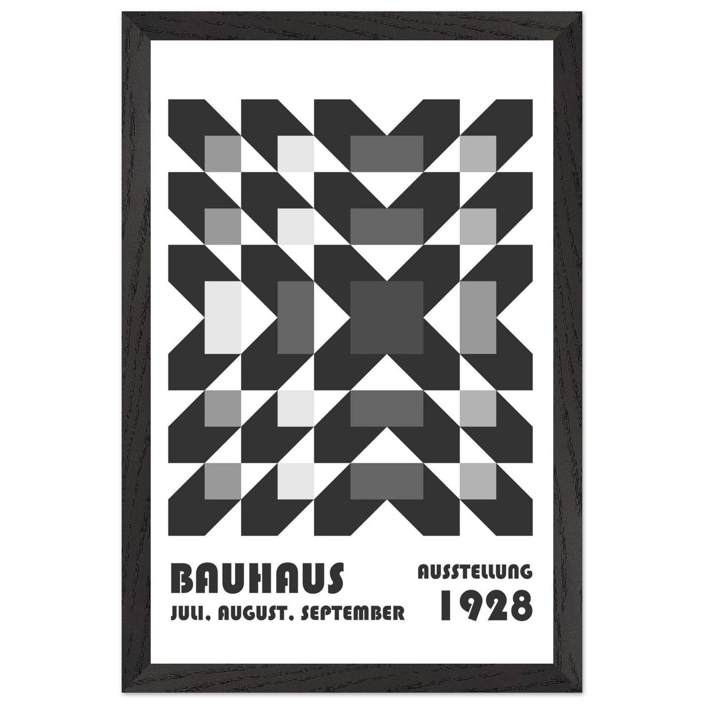 Bauhaus-Style Geometric Grid - Vibrantwalls
