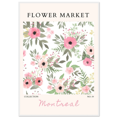 Flower Market Collection: Montreal – Whimsical Floral Art Prints - Vibrantwalls