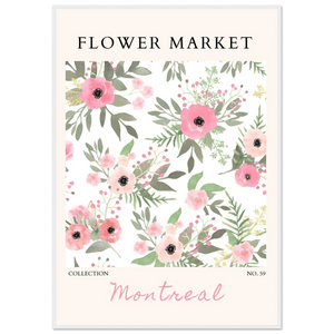 Flower Market Collection: Montreal – Whimsical Floral Art Prints | Ready-to-Hang Framed Posters - Vibrantwalls