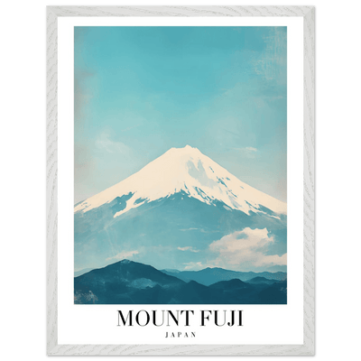 Mount Fuji Japan Framed Poster – Serene Vintage Travel Wall Art with Wooden Frame - Vibrantwalls