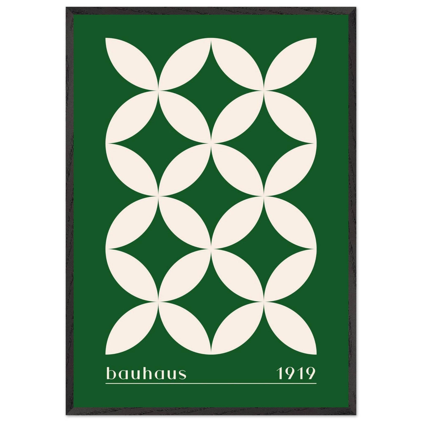 Bauhaus 1919 Green & Beige - Vibrantwalls
