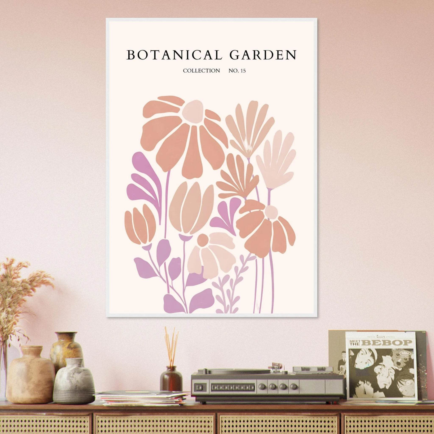 Botanical Garden Collection Framed Posters – Soft Floral Abstract Art Prints | Ready-to-Hang - Vibrantwalls