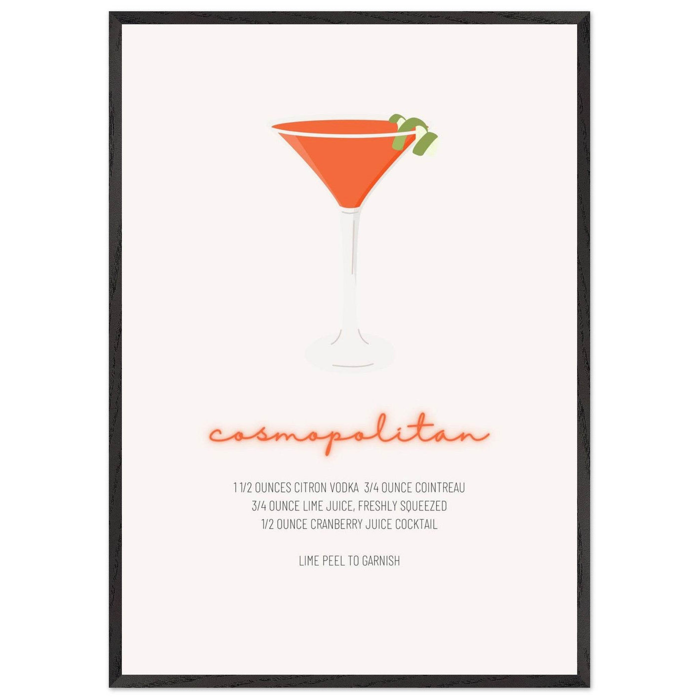 Cosmopolitan Cocktail Recipe Pink Vodka Cranberry Drink - Refreshing Cocktail Delight - Vibrantwalls