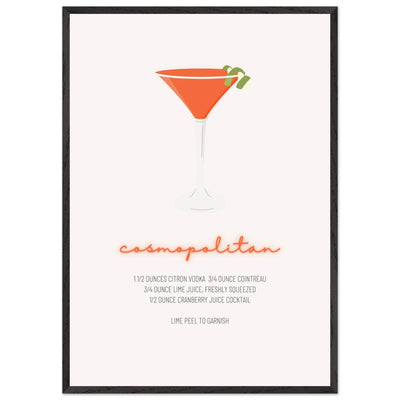 Cosmopolitan Cocktail Recipe Pink Vodka Cranberry Drink - Refreshing Cocktail Delight - Vibrantwalls