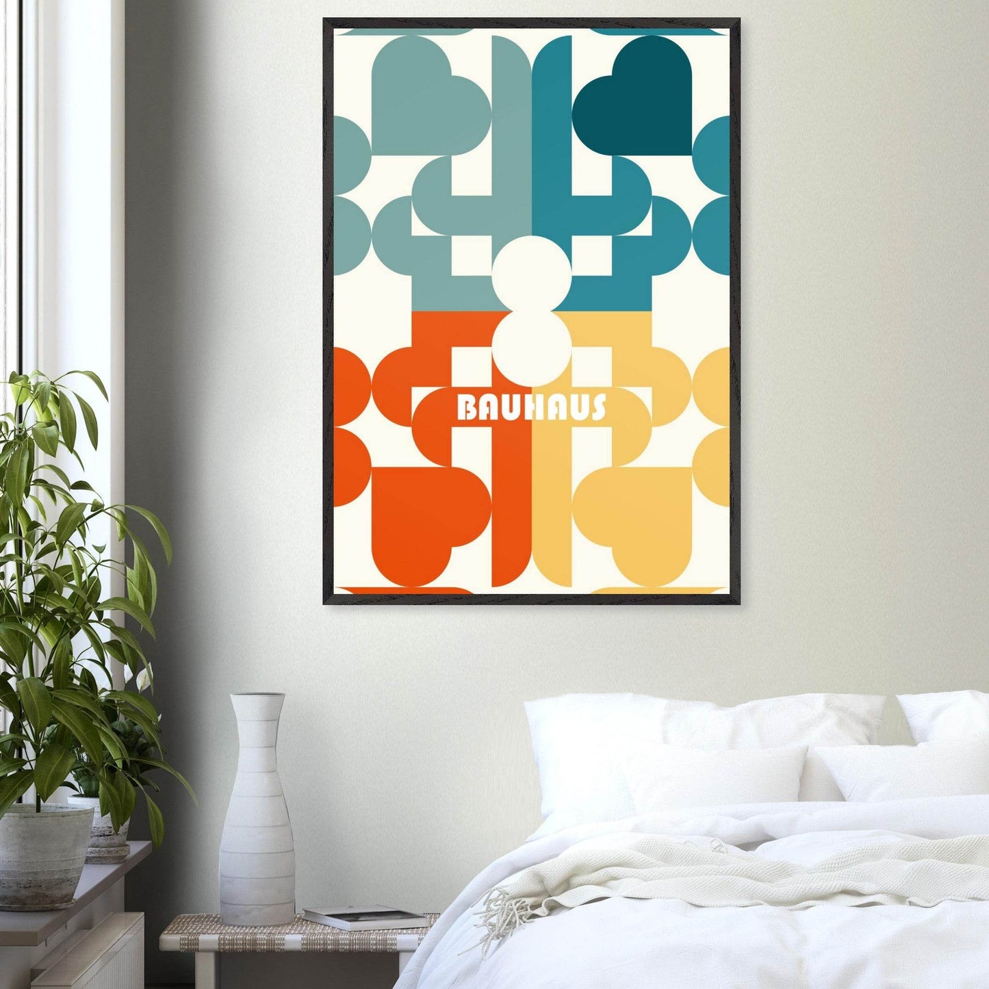 Bauhaus Geometric Shape Movement Style Design Poster Wall Art - Vibrantwalls