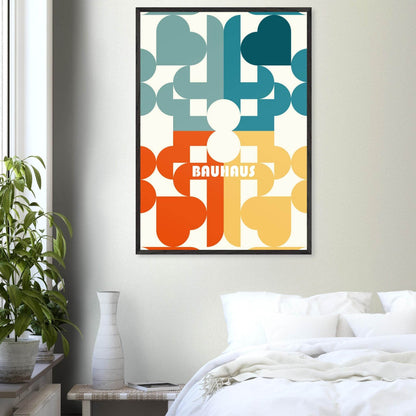 Bauhaus Geometric Shape Movement Style Design Poster Wall Art - Vibrantwalls