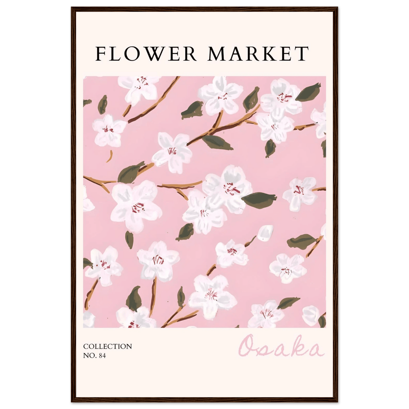 Sakura Pink Bloom Framed Poster – Delicate Floral Art Print | Ready-to-Hang in Your Choice of Frame - Vibrantwalls