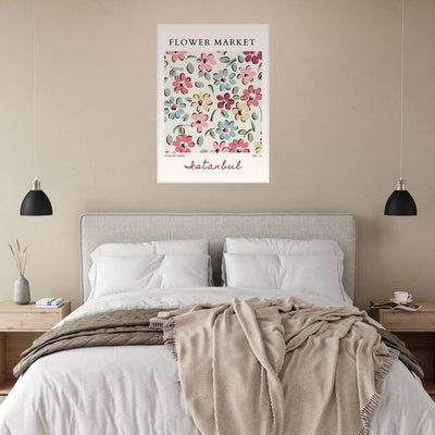 Flower Market Istanbul Art Print – Vibrant Floral Abstract Framed Poster | Ready-to-Hang Decor - Vibrantwalls