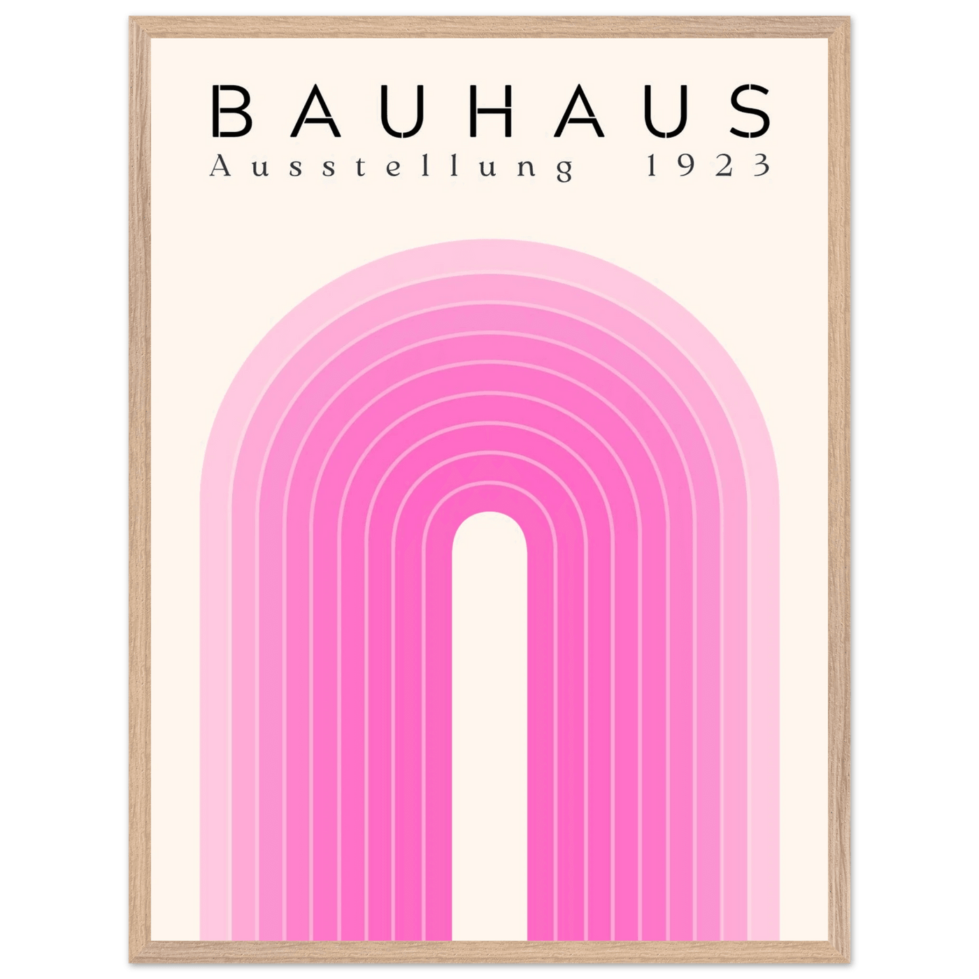 Bauhaus Pink Gradient Arch - Vibrantwalls