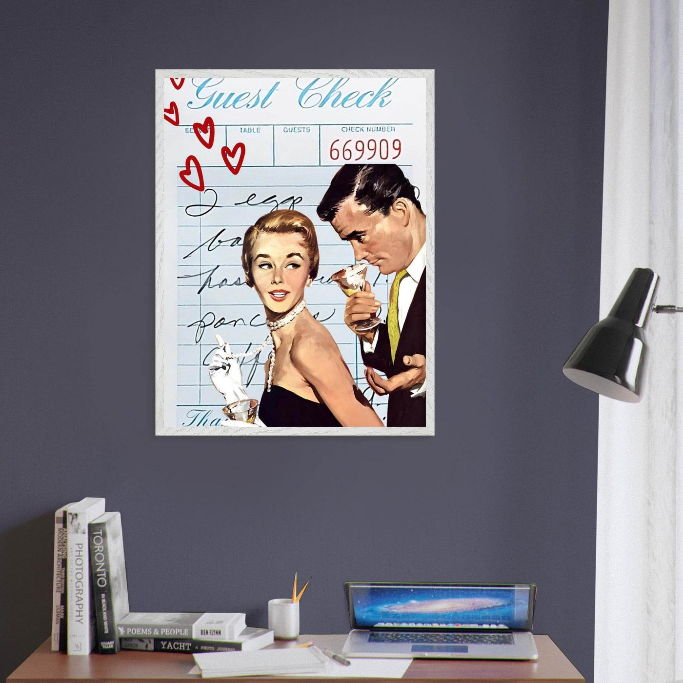 Retro Romance Cocktail Vintage Love Bar Art - Vibrantwalls