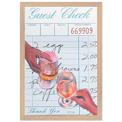 Retro Bar Tab Drink - Vibrantwalls