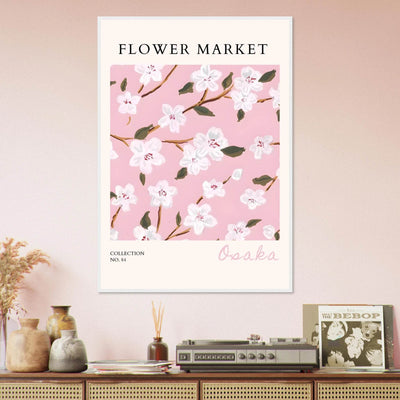 Sakura Pink Bloom Framed Poster – Delicate Floral Art Print | Ready-to-Hang in Your Choice of Frame - Vibrantwalls