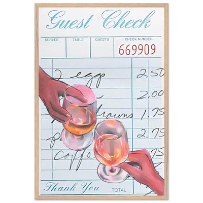 Retro Bar Tab Drink - Vibrantwalls