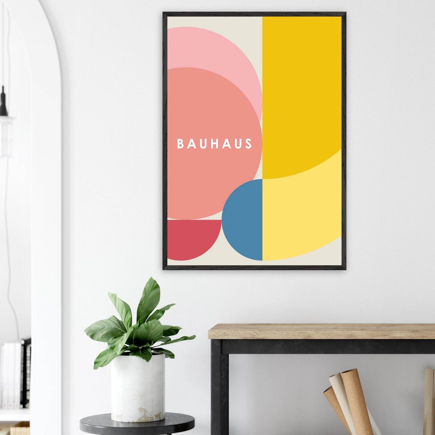 Bauhaus Geometric Art Harmony Movement Style Design Wall Art - Vibrantwalls