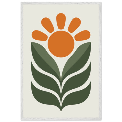 Boho Sun & Leaves Art - Vibrantwalls