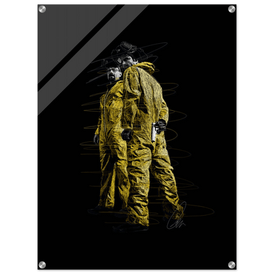 Breaking Bad Hazmat Suit Acrylic Print – Iconic Pop Art, Vibrant & Durable Wall Decor - Vibrantwalls