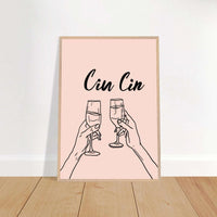 Cin Cin Toast Art Print Wall Art - Vibrantwalls