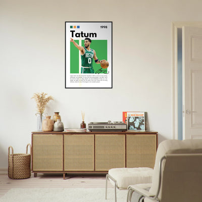Jayson Tatum Boston Celtics Star Framed Poster Vibrantwalls