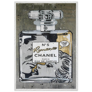 Chanel No. 5 Pop Art Print: Iconic Perfume Art with a Comic Twist, Framed in Your Choice of Style - Vibrantwalls