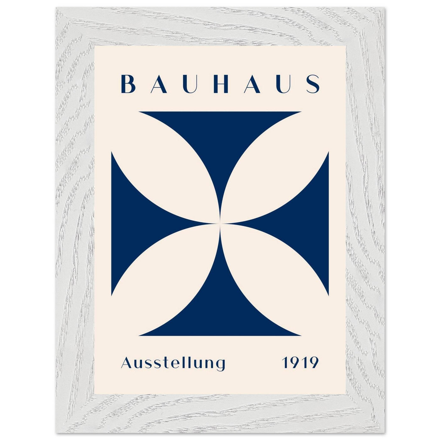 Bauhaus Exhibition 1919 - Navy Cream - Vibrantwalls