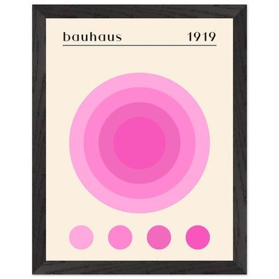 Bauhaus Pink Gradient Circle - Vibrantwalls