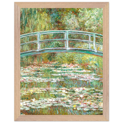 Bridge Over a Pond Art Print - Water Lilies Decorative Artwork for Your Space - Vibrantwalls