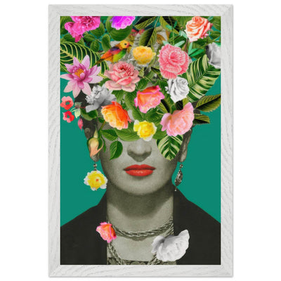 Floral Frida Artwork - Vibrant and Inspiring Home Decor - Vibrantwalls