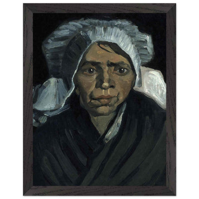Peasant Woman Sculpture - Exquisite Head of a Peasant Woman Art Piece - Vibrantwalls