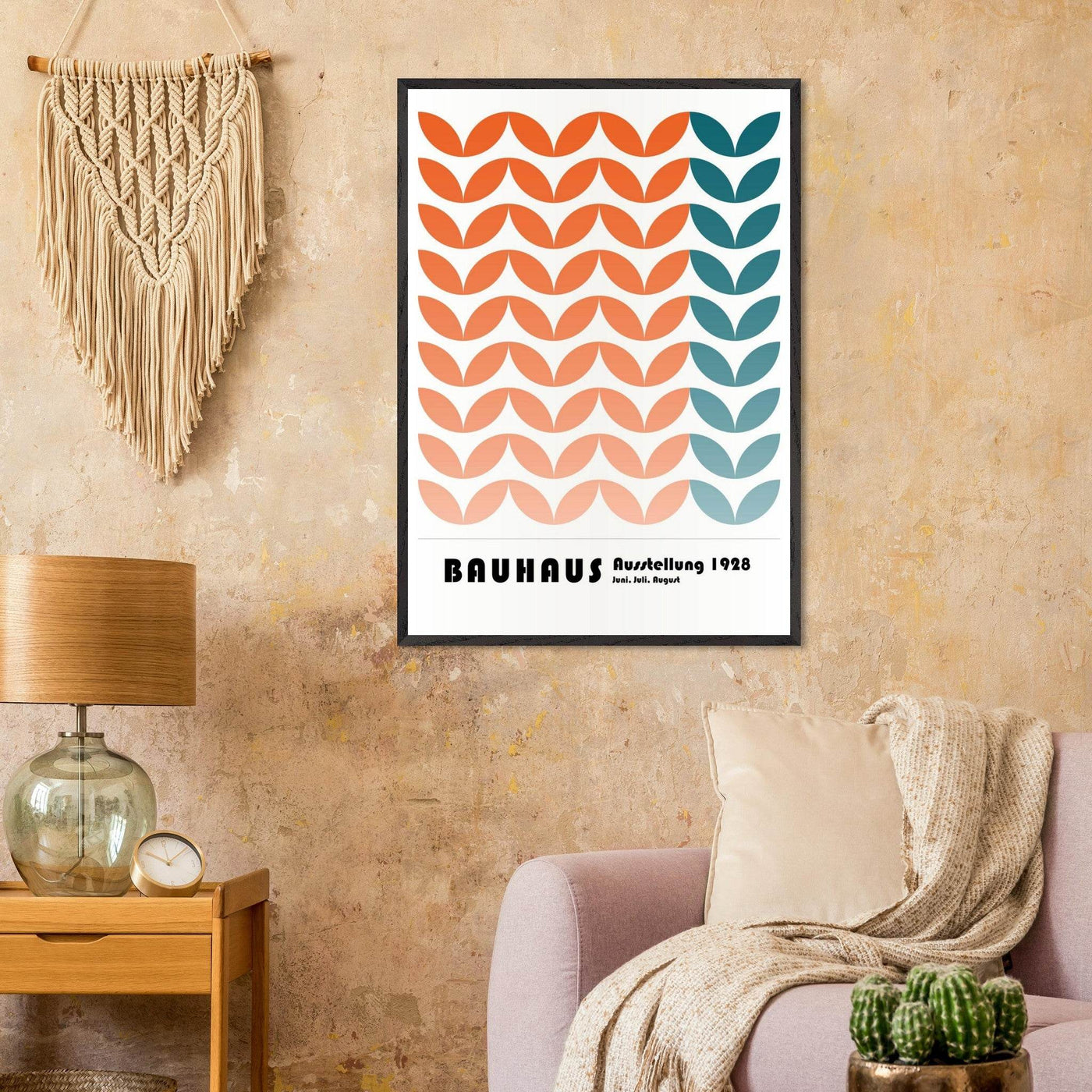 Bauhaus-Style The Blue Waves - Vibrantwalls