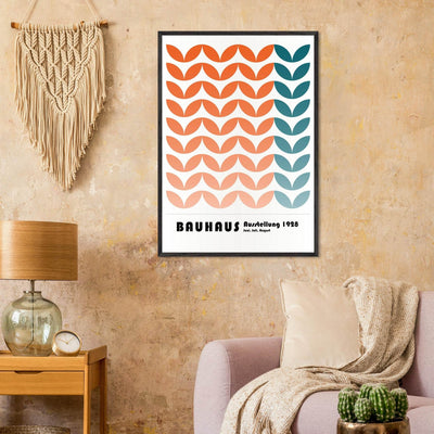 Bauhaus-Style The Blue Waves - Vibrantwalls