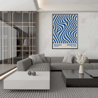 Bauhaus Ausstellung 1923 Op Art Wavy Wall Art - Vibrantwalls