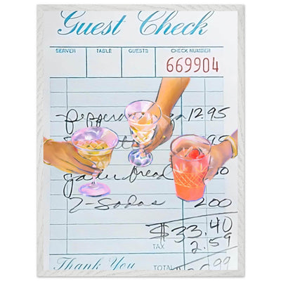 Guest Check Cocktail - Vibrantwalls