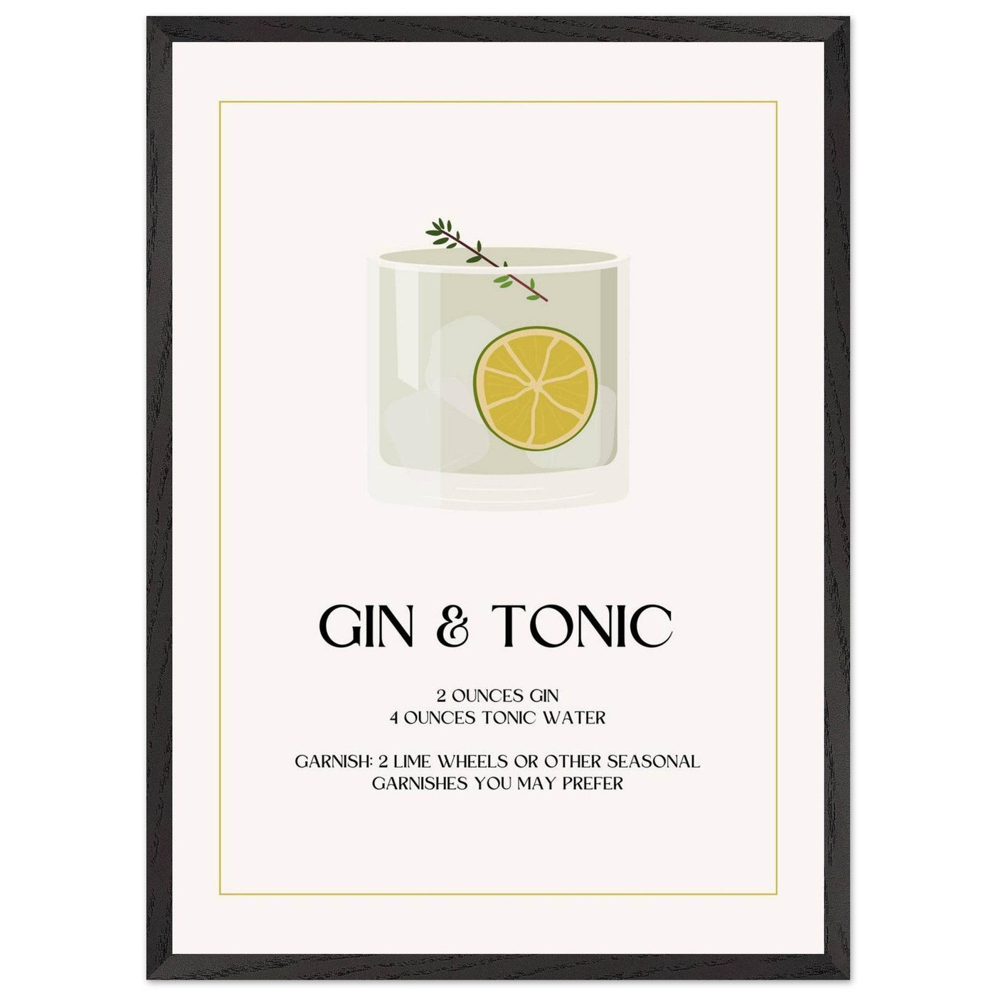 Chic Gin & Tonic Recipe - Vibrantwalls