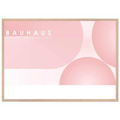 Bauhaus-Style Soft Pink Geometric - Vibrantwalls